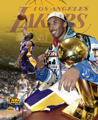 kobe bryant championship trophy. Kobe Bryant 2002 Championship